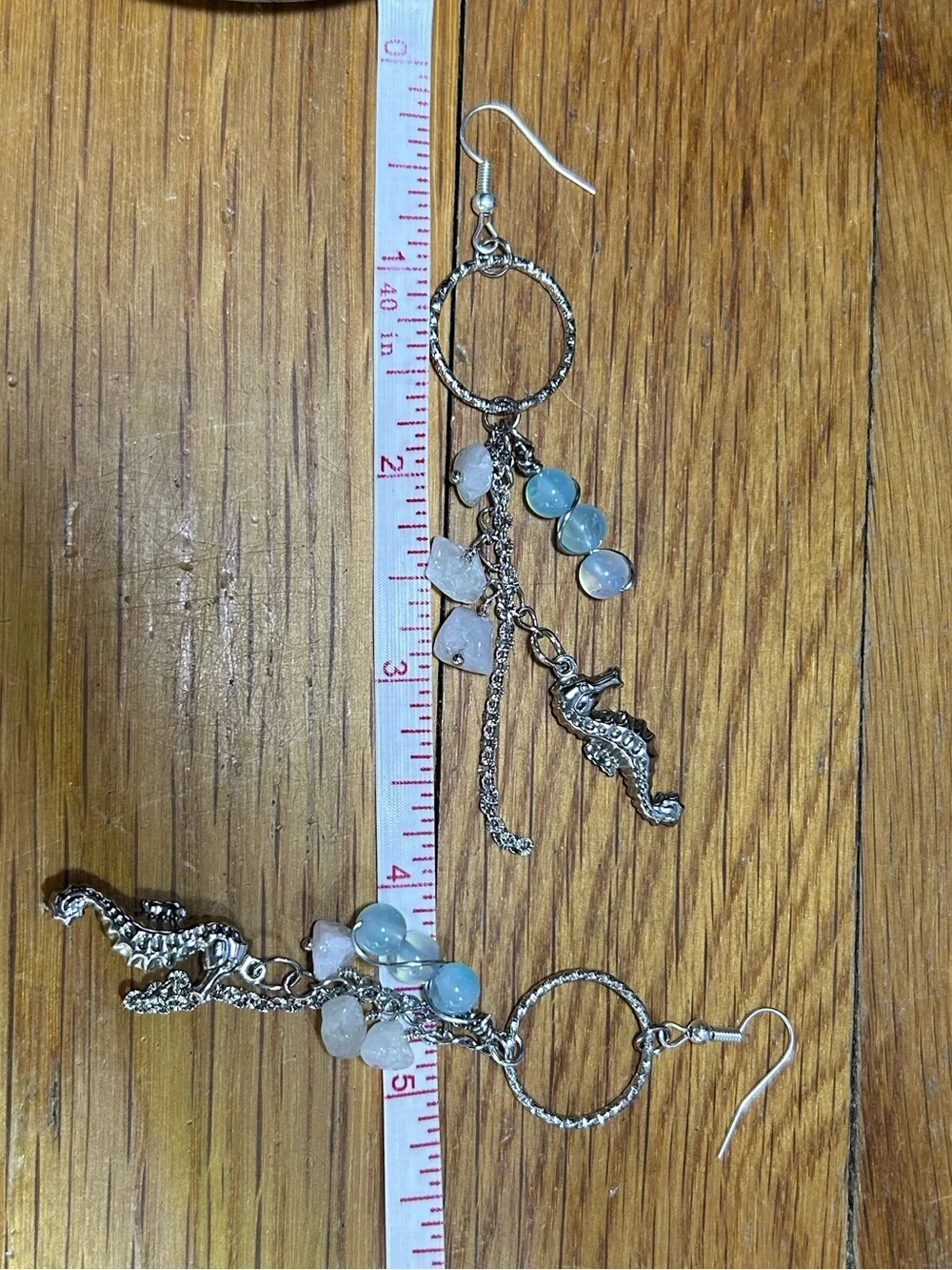 3/$25 Silver Sea Horse Dangle Earrings